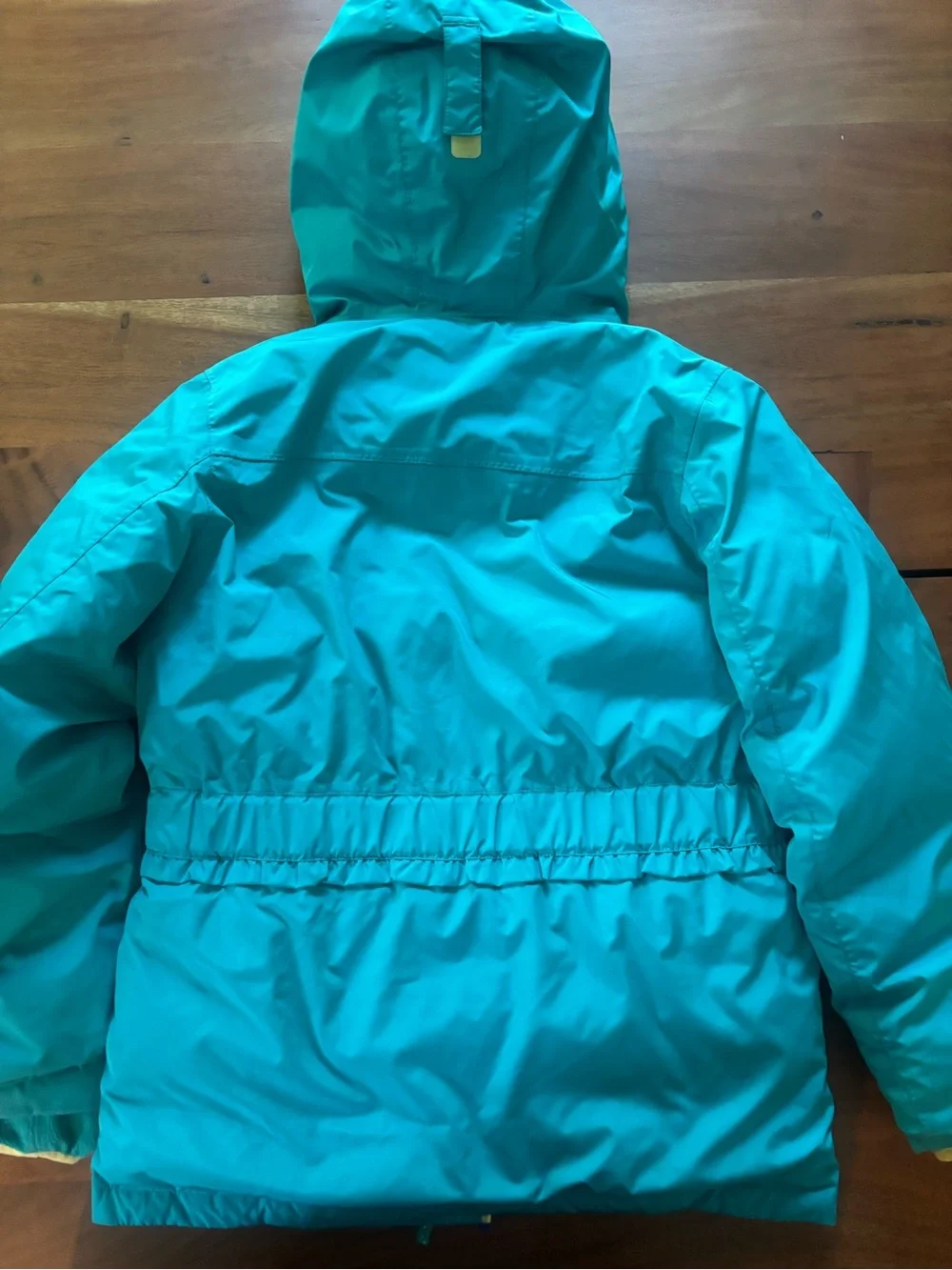 Lands' End Teal Hooded parka jacket girls size 10